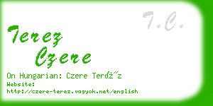 terez czere business card